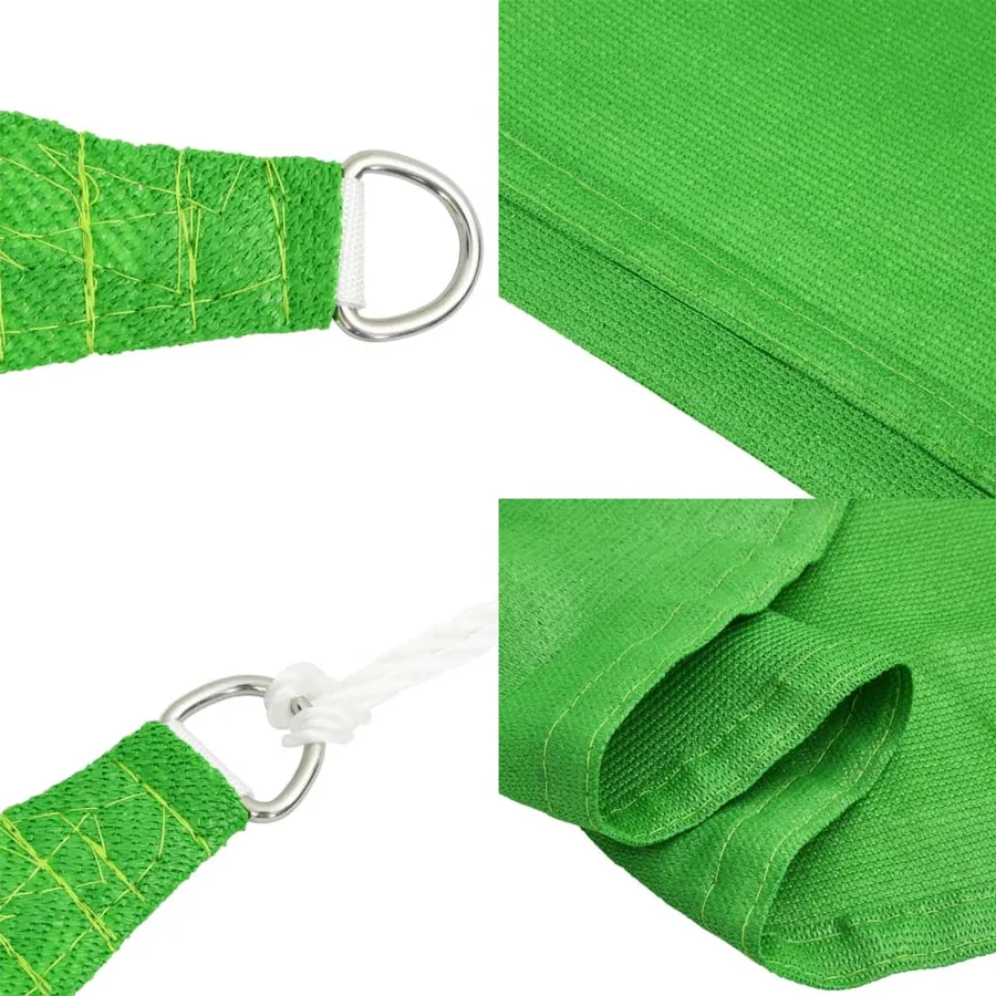 Voile d'ombrage 160 g/m² Vert clair 3,5x5 m PEHD - 7