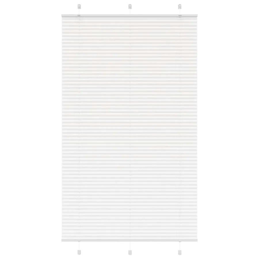 Store plissé blanc 120x200cm largeur du tissu 119,4cm polyester