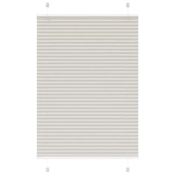 Store plissé gris clair 95x100 cm largeur du tissu 94,4 cm