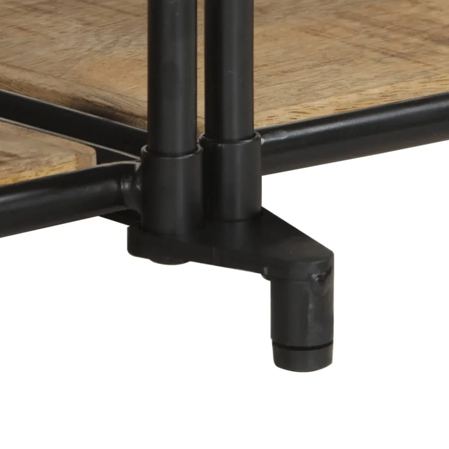 Meuble TV 160x42x40 cm bois massif de manguier brut - 8