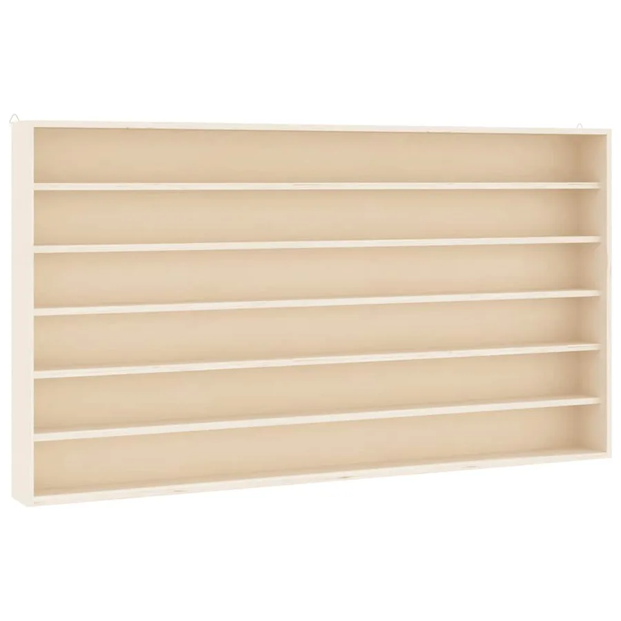Vitrine de collection en bois avec 6 étagères 100x9x55 cm - 2