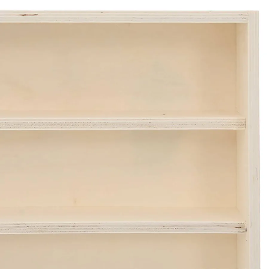 Vitrine de collection en bois avec 6 étagères 100x9x55 cm - 8