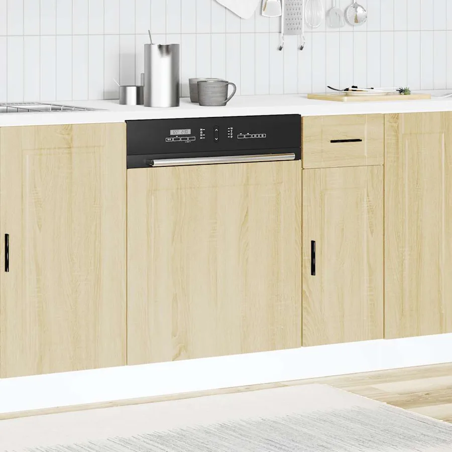 Panneau de lave-vaisselle Porto chêne sonoma 60x1,5x57 cm - 3