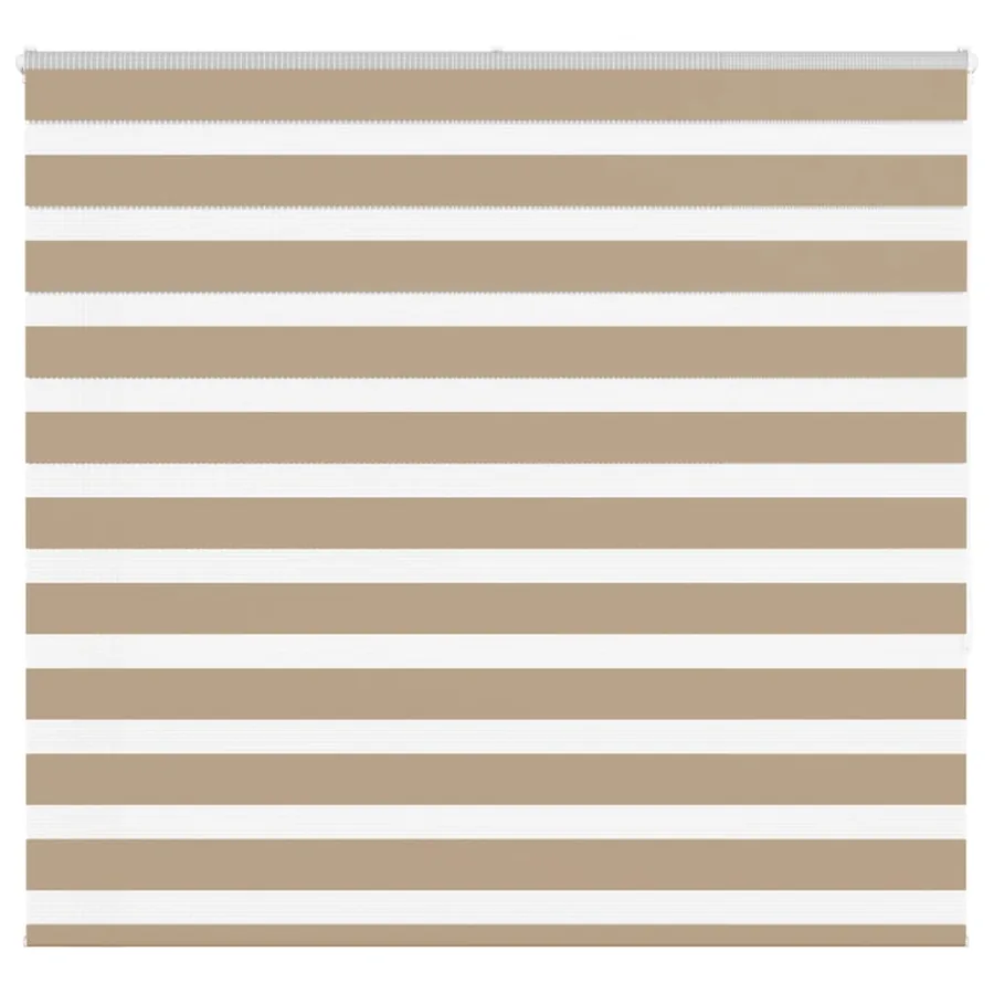 Store zèbre marron sable largeur du tissu 155,9cm polyester