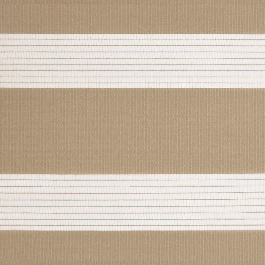 Store zèbre marron sable largeur du tissu 155,9cm polyester - 15