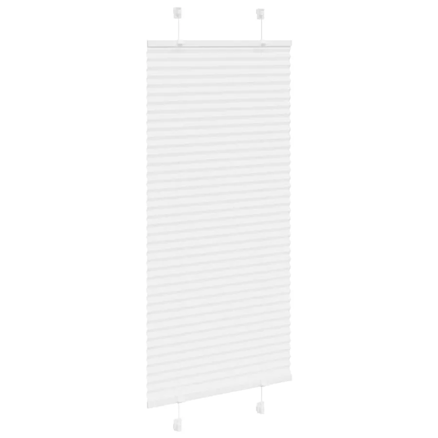 Store plissé blanc 55x150 cm largeur du tissu 54,4 cm polyester - 3