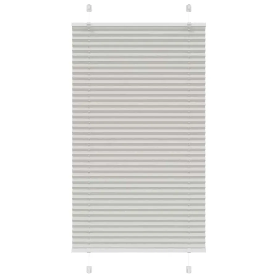 Store plissé gris clair 80x150 cm largeur du tissu 79,4 cm