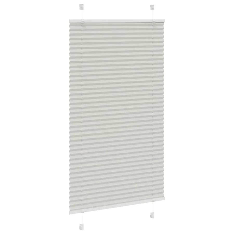 Store plissé gris clair 80x150 cm largeur du tissu 79,4 cm - 3