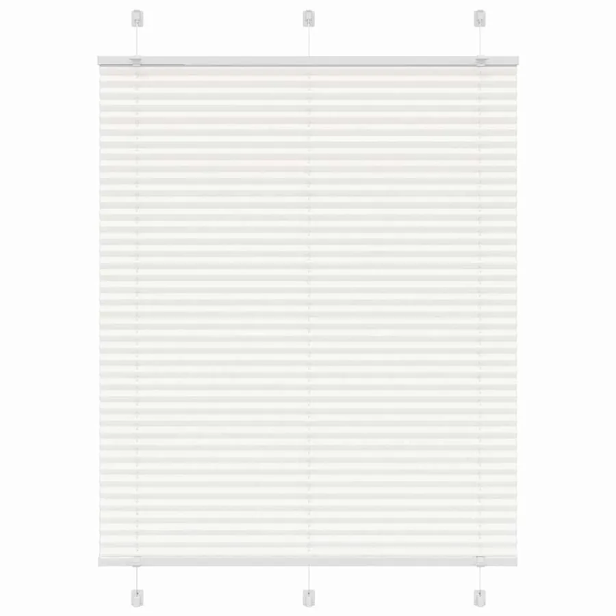 Store plissé blanc 110x100cm largeur du tissu 109,4cm polyester