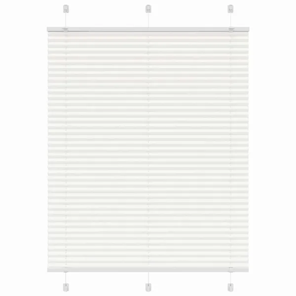 Store plissé blanc 110x100cm largeur du tissu 109,4cm polyester