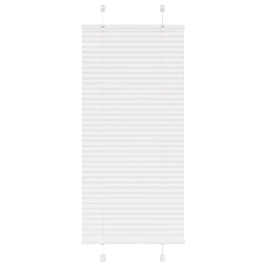 Store plissé blanc 65x150 cm largeur du tissu 64,4 cm polyester