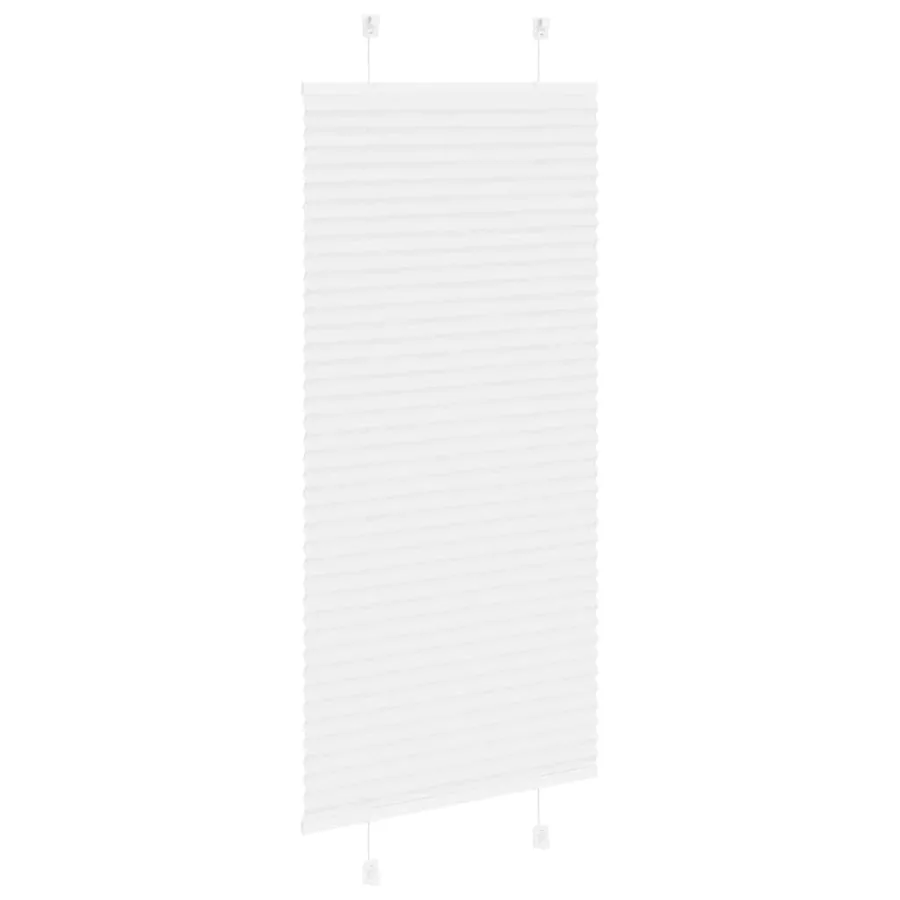 Store plissé blanc 65x150 cm largeur du tissu 64,4 cm polyester - 4