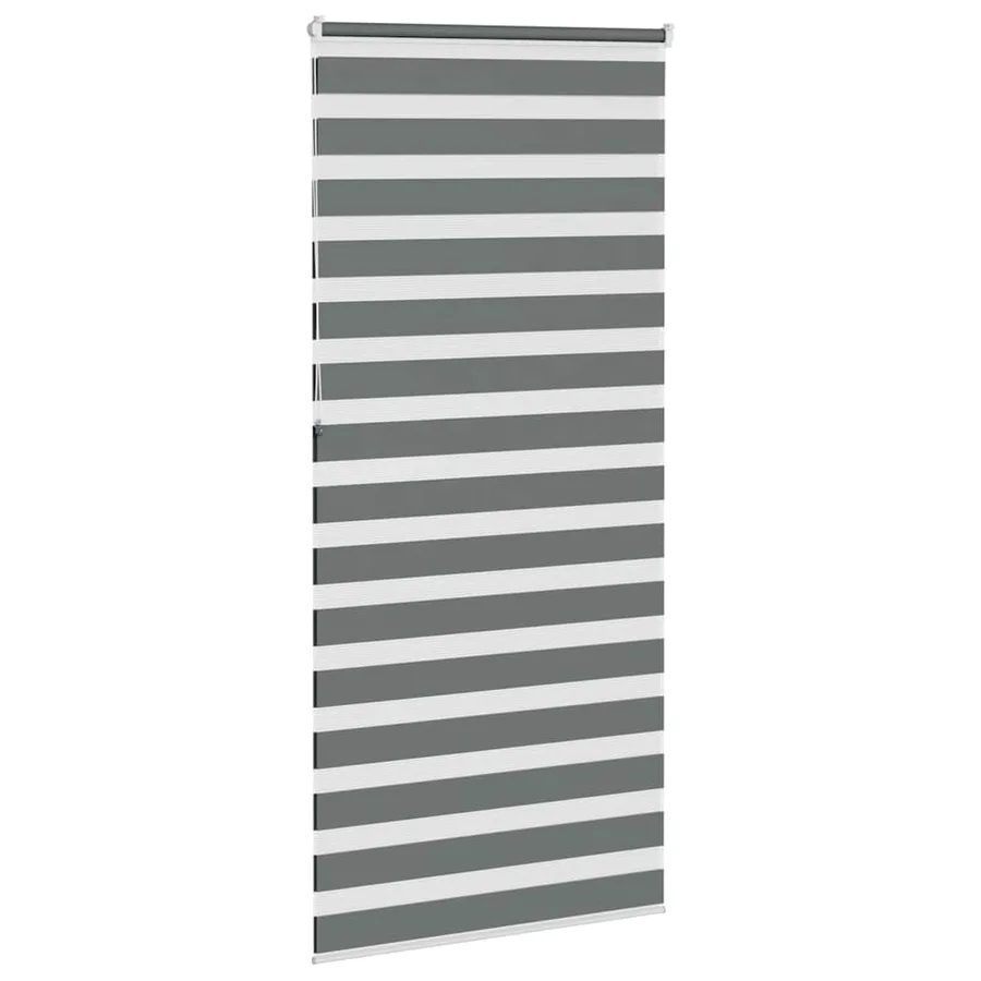 Store zèbre gris foncé largeur du tissu 110,9 cm polyester - 4