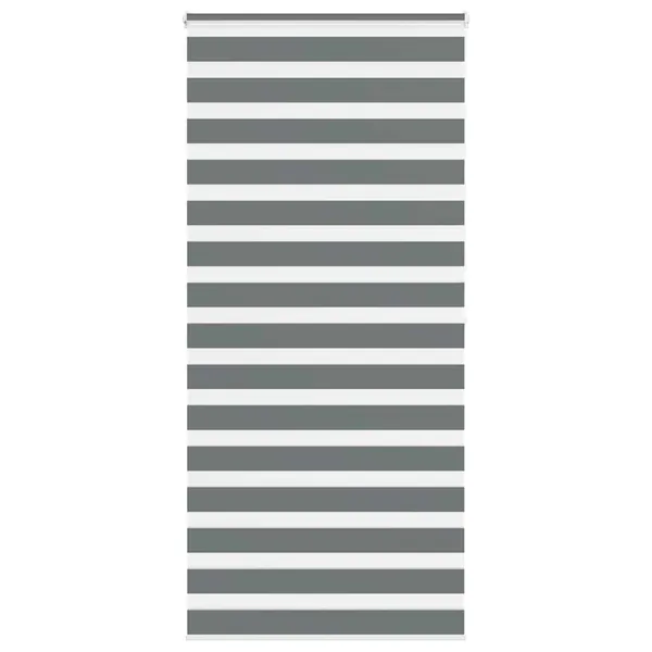 Store zèbre gris foncé largeur du tissu 105,9 cm polyester