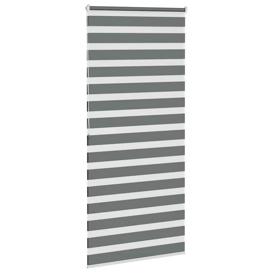 Store zèbre gris foncé largeur du tissu 105,9 cm polyester - 4