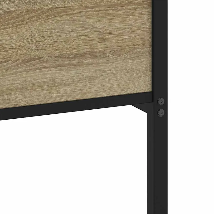 Cadre de lit sans matelas chêne sonoma 90x200 cm - 7