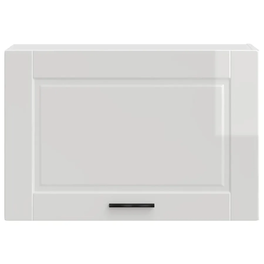 Armoire murale de cuisine Porto blanc brillant bois ingénierie - 5