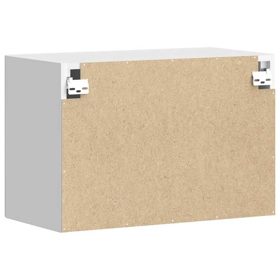 Armoire murale de cuisine Porto blanc brillant bois ingénierie - 7