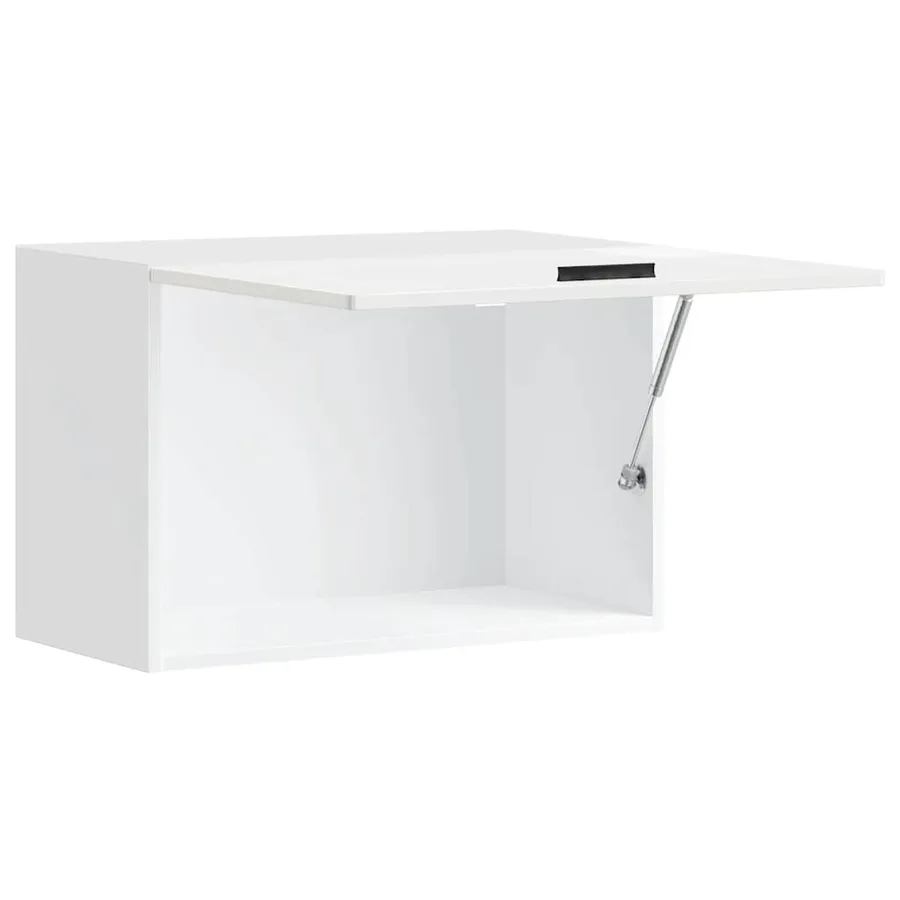 Armoire murale de cuisine Porto blanc brillant bois ingénierie - 8