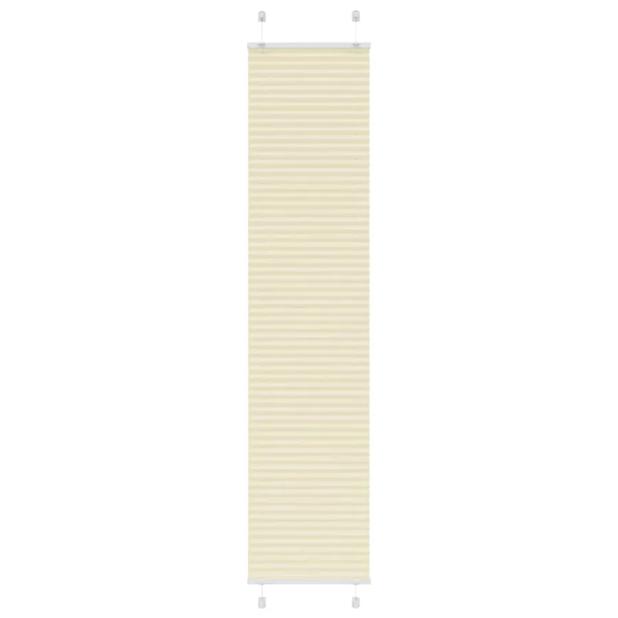 Store plissé crème 50x200 cm largeur du tissu 49,4 cm polyester