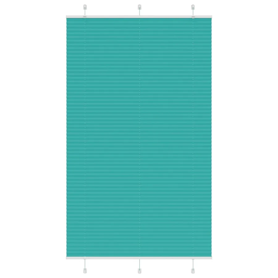 Store plissé vert pétrole 115x200cm largeur du tissu 114,4cm