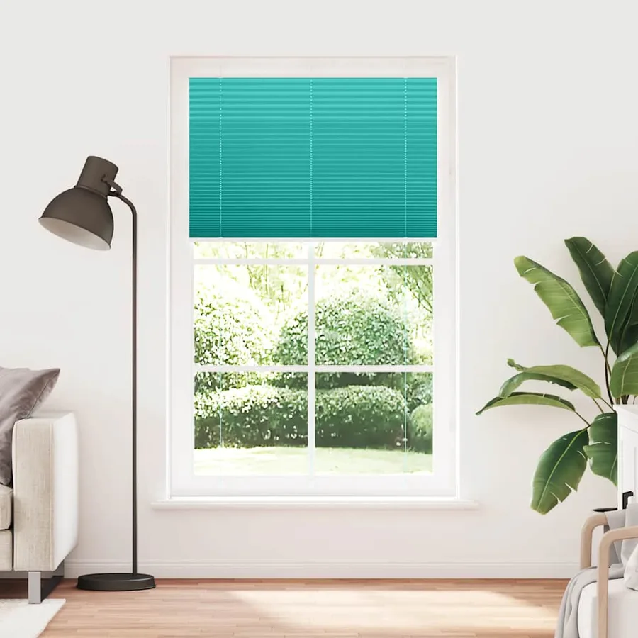 Store plissé vert pétrole 115x200cm largeur du tissu 114,4cm - 2