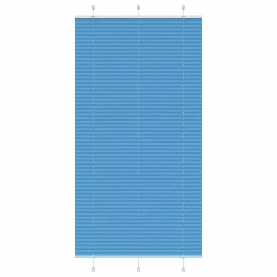 Store plissé bleu 105x200 cm largeur du tissu 104,4cm polyester