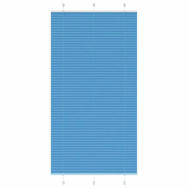 Store plissé bleu 105x200 cm largeur du tissu 104,4cm polyester