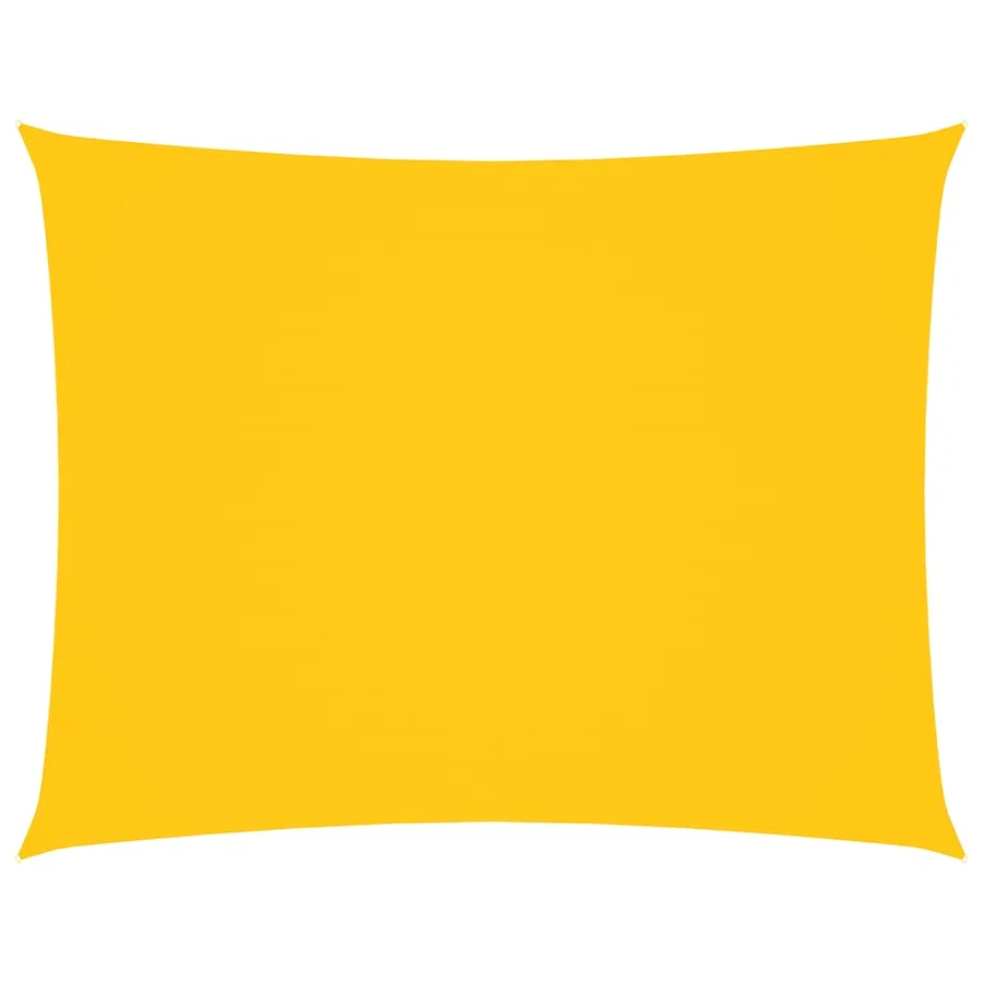 Voile de parasol tissu oxford rectangulaire 6x8 m jaune - 2