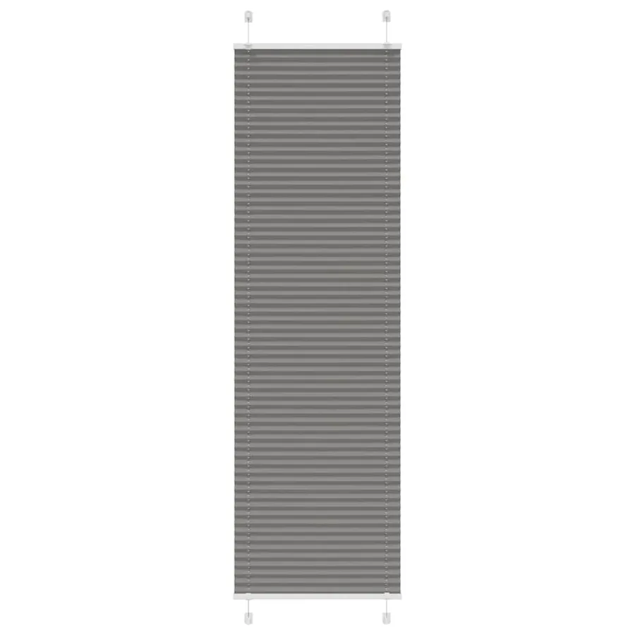 Store plissé anthracite 55x200 cm largeur du tissu 54,4 cm