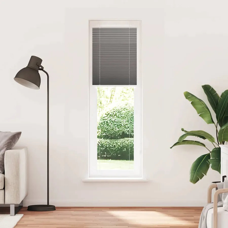Store plissé anthracite 55x200 cm largeur du tissu 54,4 cm - 2