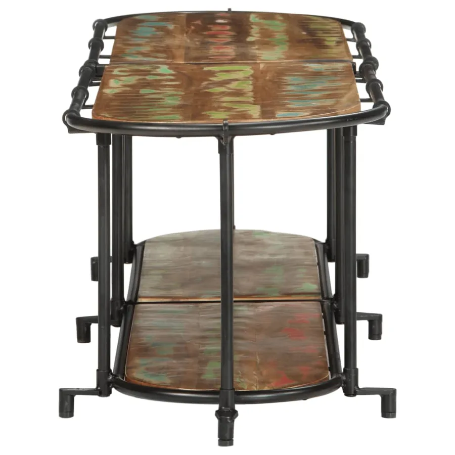 Meuble TV 160x42x40 cm bois massif de récupération - 5