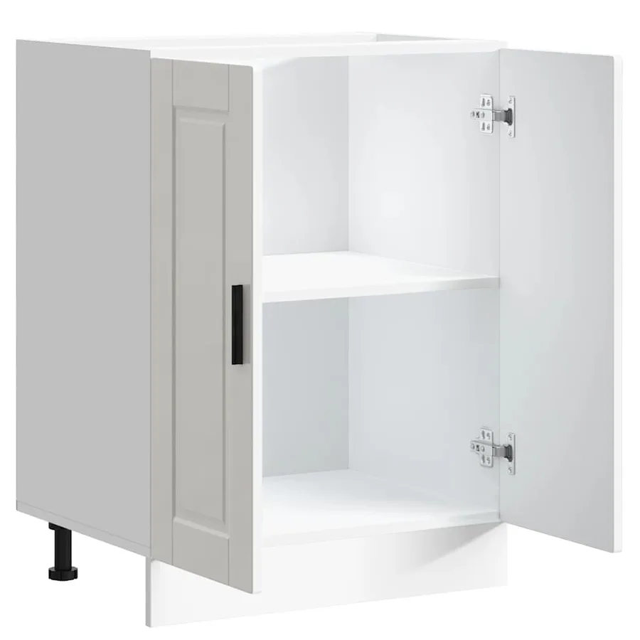 Armoire de cuisine Porto blanc brillant bois ingénierie - 5