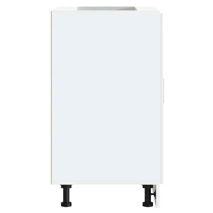 Armoire de cuisine Porto blanc brillant bois ingénierie - 6