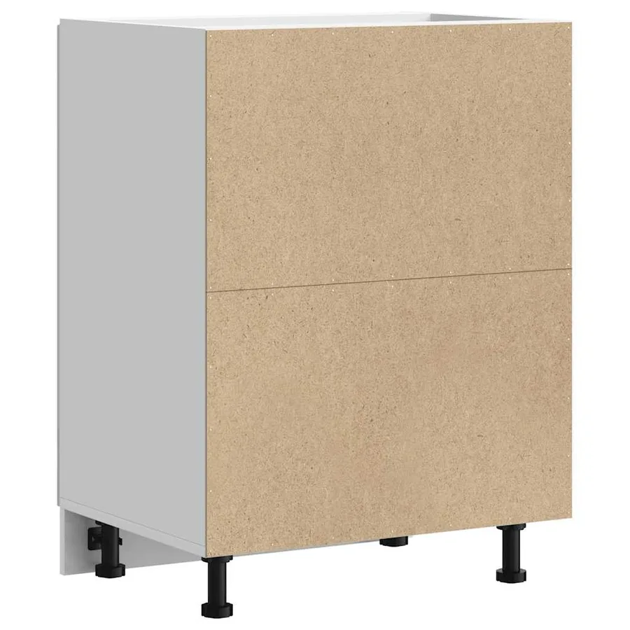Armoire de cuisine Porto blanc brillant bois ingénierie - 7