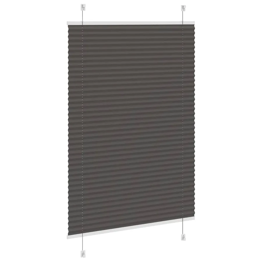 Store plissé noir 85x150 cm largeur du tissu 84,4 cm polyester - 4