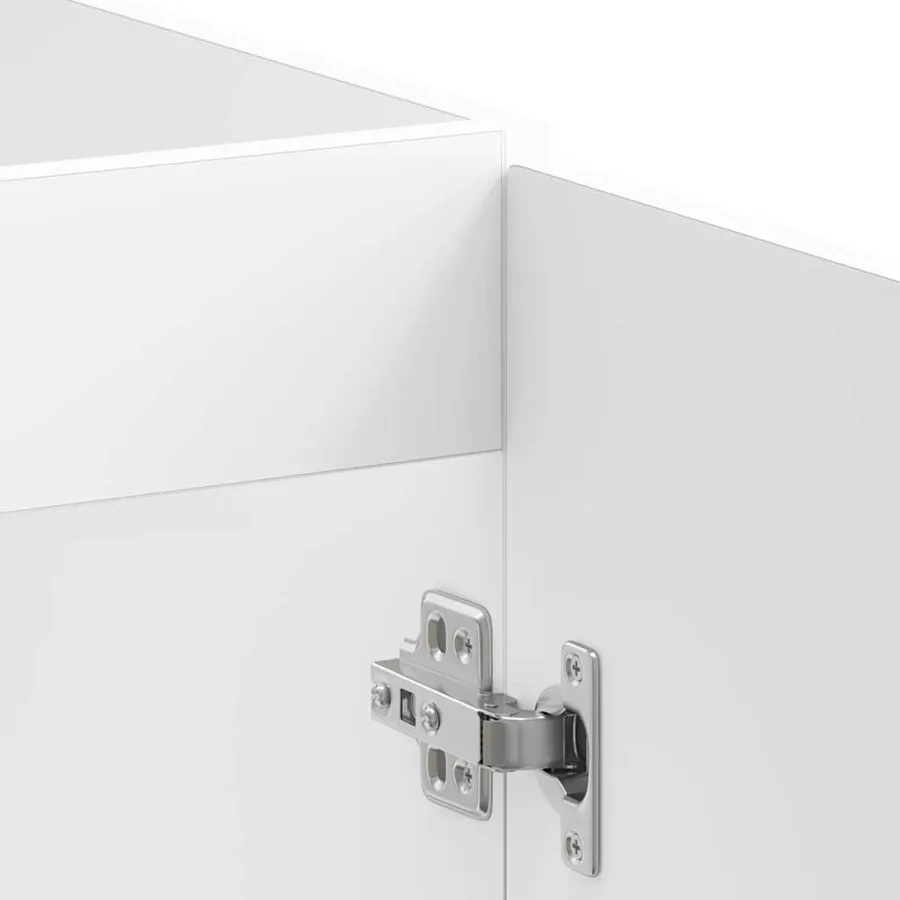 Meuble bas pour évier Porto blanc 80x46x81,5 cm bois ingénierie - 9