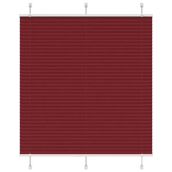 Store plissé rouge bordeaux 115x100 cm largeur du tissu 114,4cm