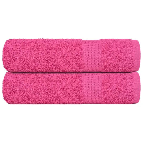 Serviettes de bain FROGN 2 pcs rose 100x150 cm 360 g/m²