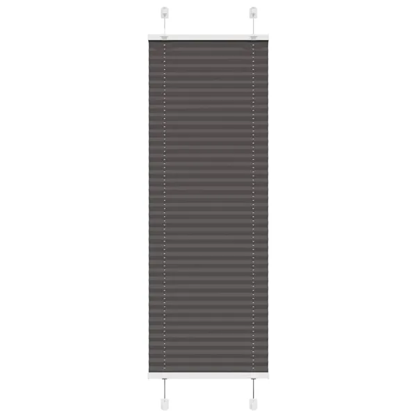 Store plissé noir 40x100 cm largeur du tissu 39,4 cm polyester