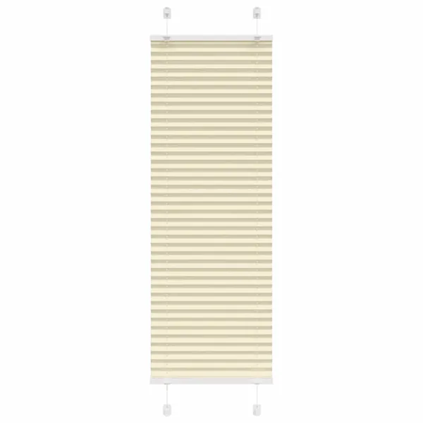 Store plissé crème 40x100 cm largeur du tissu 39,4 cm polyester