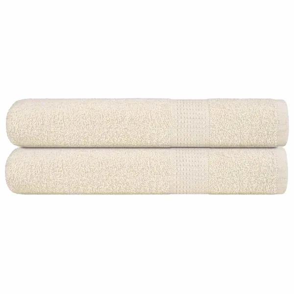 Serviettes FROGN 2 pcs crème 100x200 cm 360 g/m²