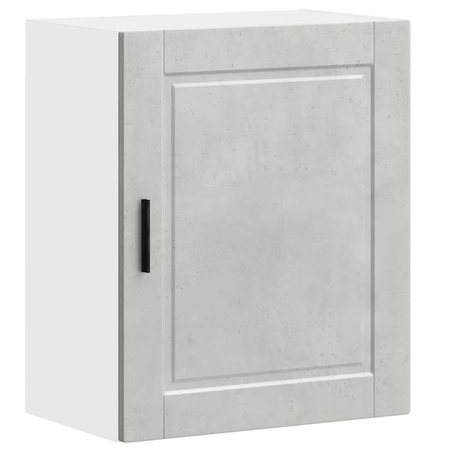 Armoire murale de cuisine Porto gris béton bois d'ingénierie - 2