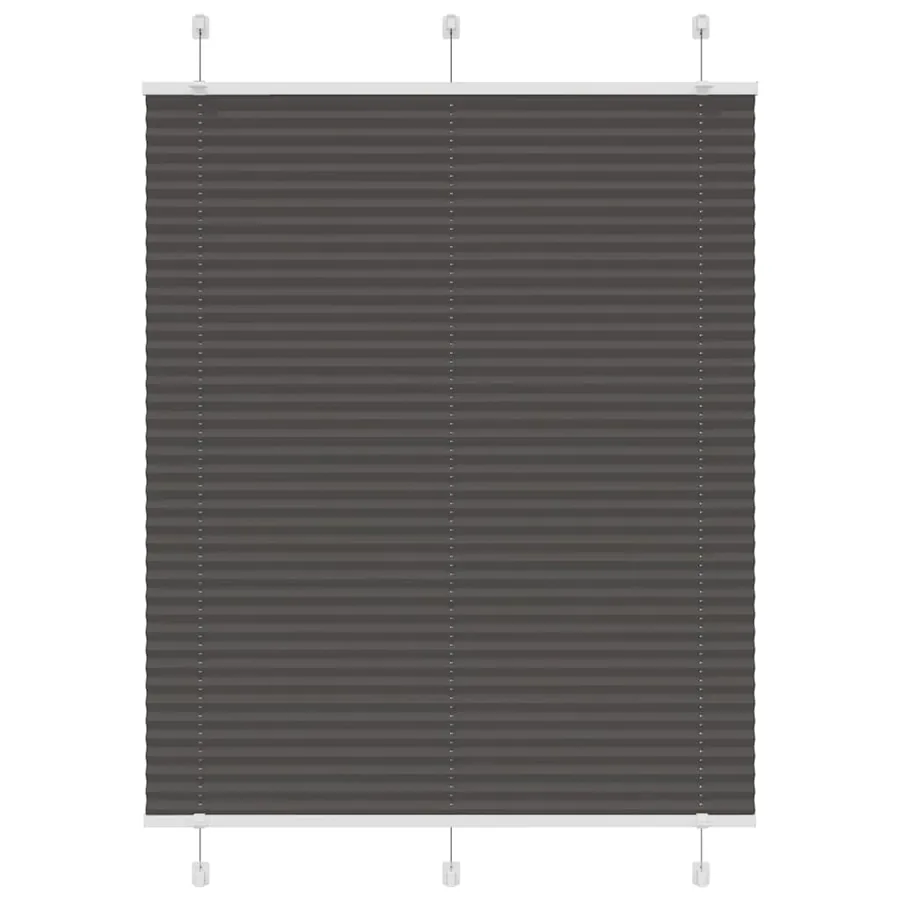 Store plissé noir 110x100 cm largeur du tissu 109,4cm polyester
