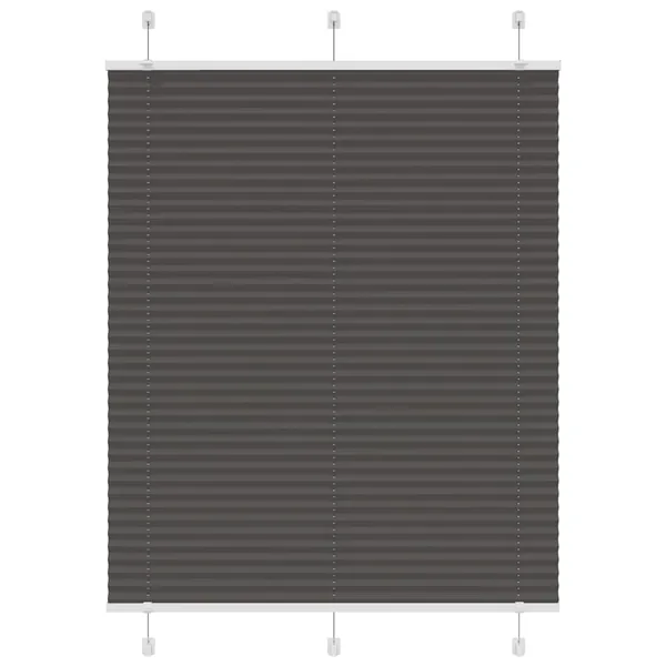 Store plissé noir 110x100 cm largeur du tissu 109,4cm polyester