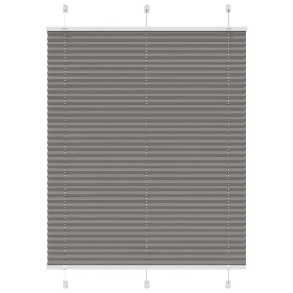 Store plissé anthracite 105x150 cm largeur du tissu 104,4 cm