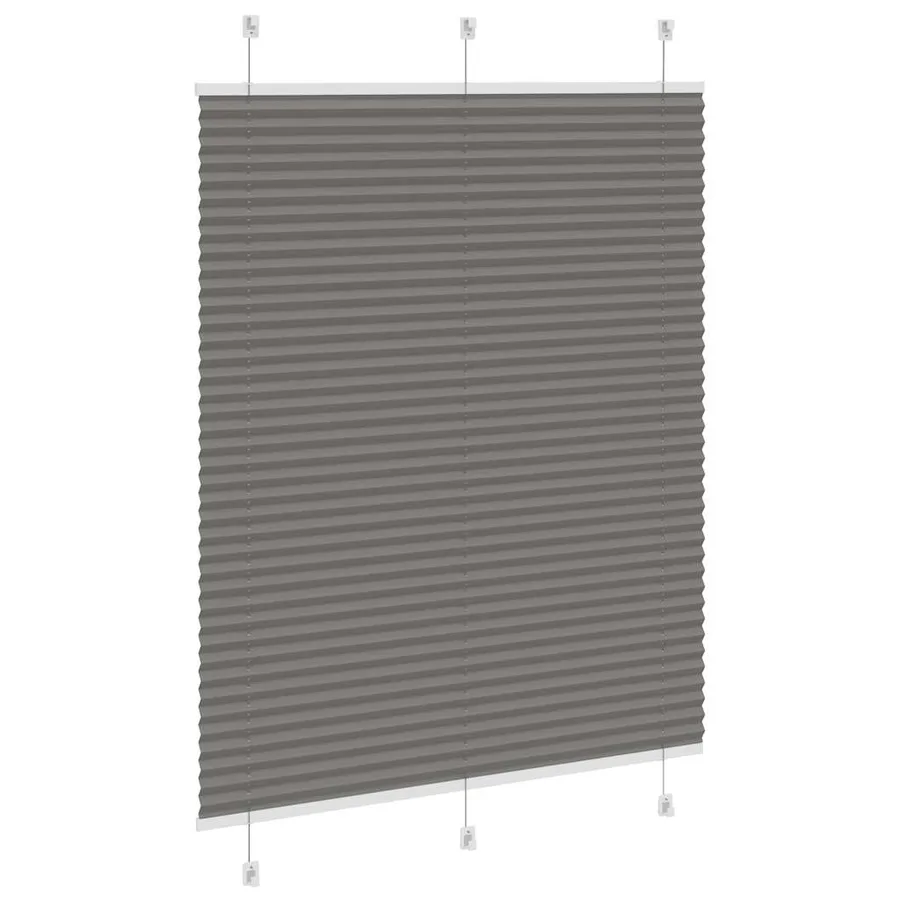 Store plissé anthracite 105x150 cm largeur du tissu 104,4 cm - 4