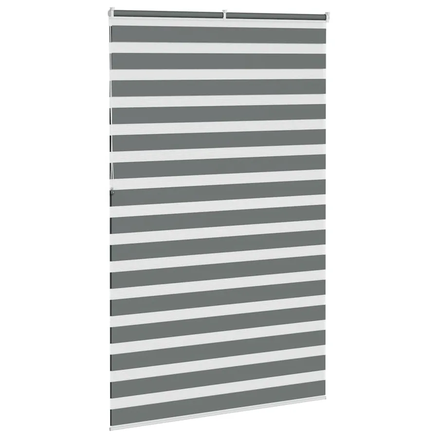Store zèbre gris foncé largeur du tissu 140,9 cm polyester - 4