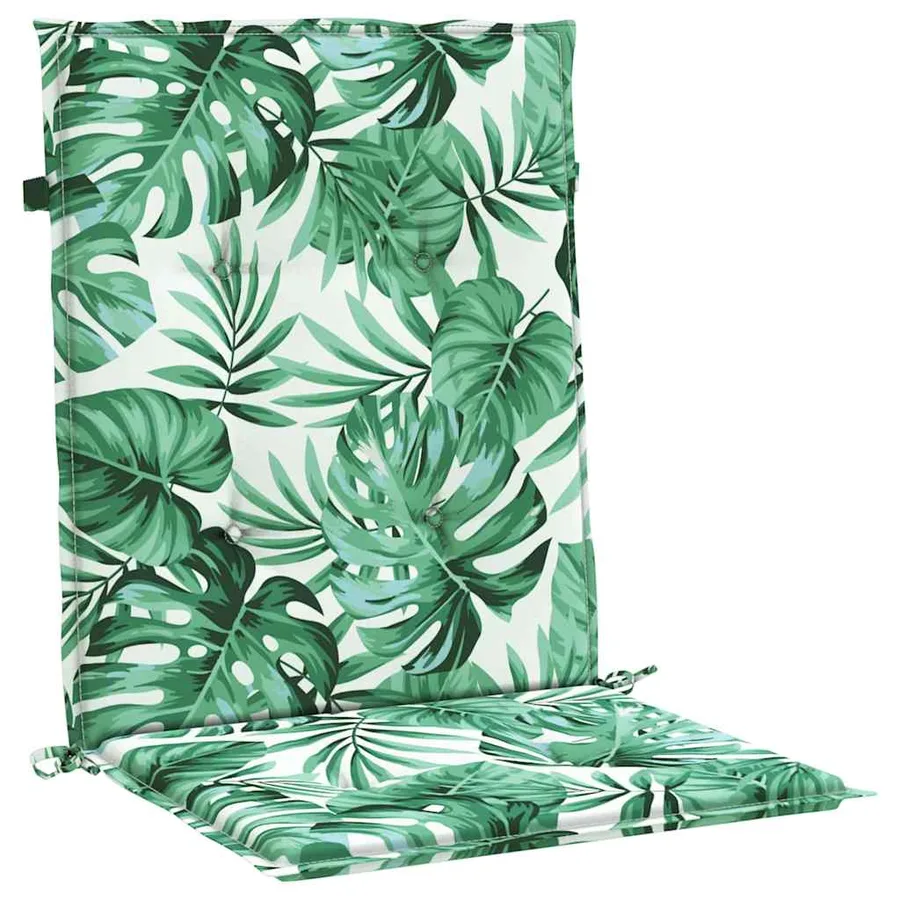 Coussins de dossier 2 pc Motif feuille 100 x 50 x 3 cm - 2