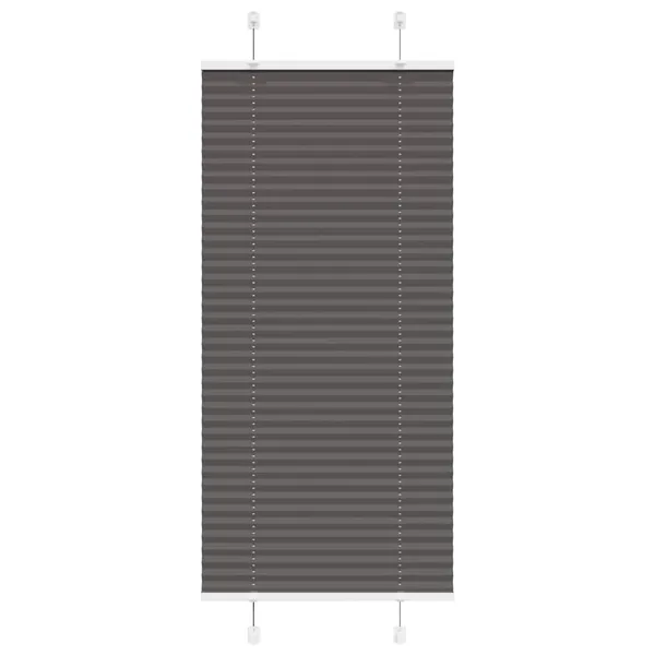 Store plissé noir 60x150 cm largeur du tissu 59,4 cm polyester